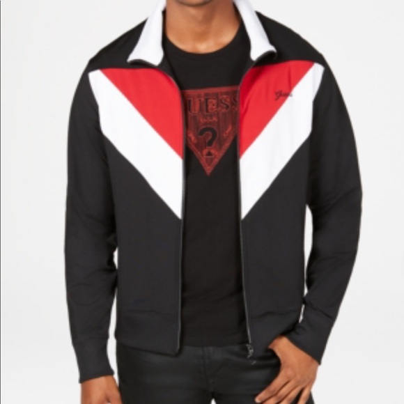 Guess Other - Guess Men's Track light weight Color block Jacket